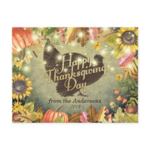 ハッピーサンクスギビングデイターキーパンプキンズ紅葉