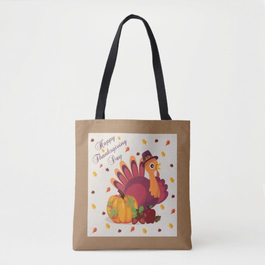 ハッピーサンクスギビングデイトルコトート トートバッグ (正面)