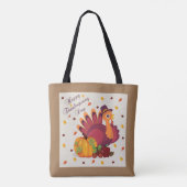ハッピーサンクスギビングデイトルコトート トートバッグ (裏面)