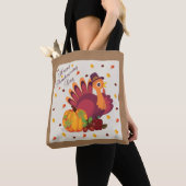 ハッピーサンクスギビングデイトルコトート トートバッグ (クローズアップ)