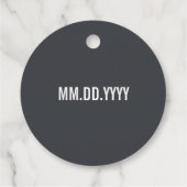 ハッピーサンクスギビングデイパンプキンフラワーズメッセージカード フェイバータグ (裏面)