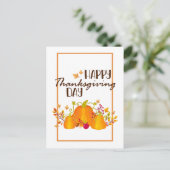 ハッピーサンクスギビングデイパンプキ葉ンと秋 シーズンポストカード (スタンド正面)