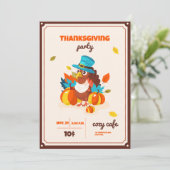 ハッピーサンクスギビングデイパーティの招待状 招待状 (スタンド正面)