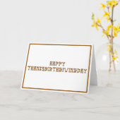 ハッピーサンクスギビングデイ感謝祭誕生日 カード (黄色い花)