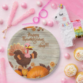 ハッピーサンクスギビングデイ紙プレート ペーパープレート (パーティー)