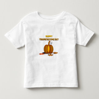 ハッピーサンクスギビングデー トドラーTシャツ