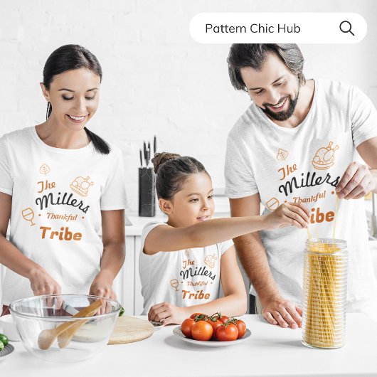 ハッピーサンクスギビングトルコ秋懇親会ファミリー Tシャツ