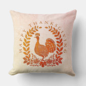 ハッピーサンクスギビングトルコ装飾用クッション クッション (正面)