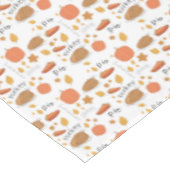 ハッピーサンクスギビングトルコ&パンプキンパイ テーブルクロス (アングル)