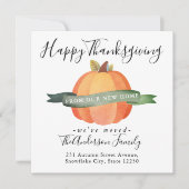 ハッピーサンクスギビングニューホームカボプキンホリデームービング 案内状 (正面)