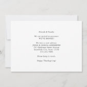 ハッピーサンクスギビングニューホームカボプキンホリデームービング 案内状 (裏面)