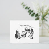ハッピーサンクスギビングノートカード、ポストカード ポストカード (スタンド正面)