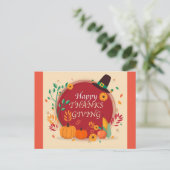 ハッピーサンクスギビングハガキ シーズンポストカード (スタンド正面)