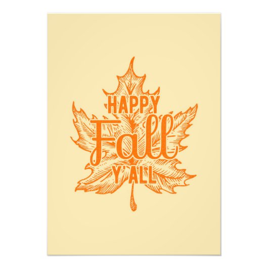 ハッピーサンクスギビングハッピー秋ヤール フォトプリント            (正面)