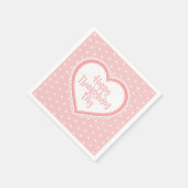 ハッピーサンクスギビングハート枠 | ナプキン スタンダードカクテルナプキン (角)