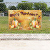 ハッピーサンクスギビングハーベスト秋秋フェスティバル 横断幕 (インサイチュ)