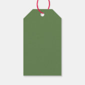 ハッピーサンクスギビングパンプキンサンフラワー名前をカスタムする ギフトタグ (裏面)