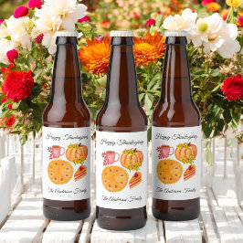 ハッピーサンクスギビングパンプキンスパイスラテ ビールラベル
