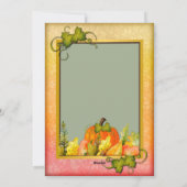 ハッピーサンクスギビングパンプキ葉ン秋フェスティバル シーズンカード (裏面)