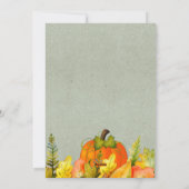 ハッピーサンクスギビングパンプキ葉ン秋フェスティバル シーズンカード (裏面)