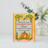 ハッピーサンクスギビングパンプキ葉ン秋フェスティバル シーズンポストカード (スタンド正面)