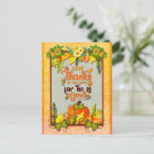 ハッピーサンクスギビングパンプキ葉ン秋フェスティバル シーズンポストカード (スタンド正面)