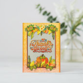 ハッピーサンクスギビングパンプキ葉ン秋フェスティバル シーズンポストカード (スタンド正面)