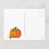 ハッピーサンクスギビングパンプキ葉ン秋フェスティバル シーズンポストカード (裏面)