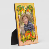 ハッピーサンクスギビングパンプキ葉ン秋フェスティバル フォトプラーク (側面)