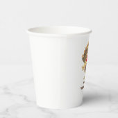 ハッピーサンクスギビングパーソナライズされた七面鳥 紙コップ (右)