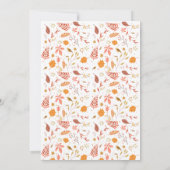 ハッピーサンクスギビングパーティの招待状 招待状 (裏面)