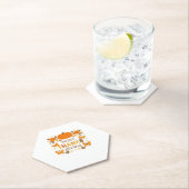 ハッピーサンクスギビングフローラクラシックカボチャTシャツ ペーパーコースター (インサイチュ)