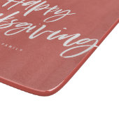 ハッピーサンクスギビングブラシレタリング カッティングボード (角)