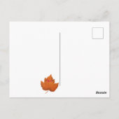 ハッピーサンクスギビングブラックキャットオータム秋 ポストカード (裏面)