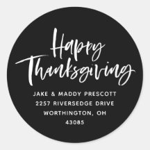 ハッピーサンクスギビングモダンの差出人住所