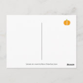 ハッピーサンクスギビングラブラドールシルエット ポストカード (裏面)