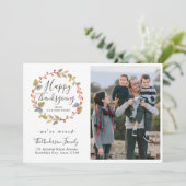 ハッピーサンクスギビングリースフォトホリデームービング 案内状 (スタンド正面)