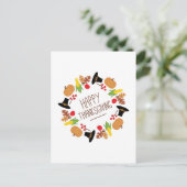 ハッピーサンクスギビングリース シーズンポストカード (スタンド正面)