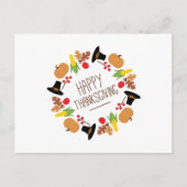 ハッピーサンクスギビングリース シーズンポストカード (正面)