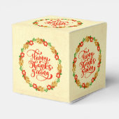 ハッピーサンクスギビングレッド金ゴールドリース フェイバーボックス (裏面サイド)