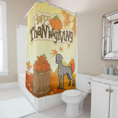 ハッピーサンクスギビングワイマランアー シャワーカーテン (インサイチュ)