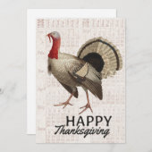 ハッピーサンクスギビングヴィンテージターキーエフェラ秋 シーズンカード (正面/裏面)