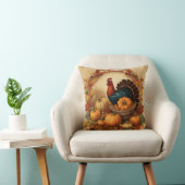 ハッピーサンクスギビングヴィンテージトルコとカボチャ クッション (椅子)