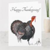 ハッピーサンクスギビングヴィンテージトルコスケッチ カード (正面)