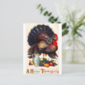 ハッピーサンクスギビングヴィンテージトルコ シーズンポストカード (スタンド正面)