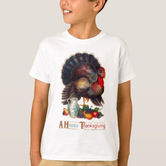 ハッピーサンクスギビングヴィンテージトルコ Tシャツ (正面)