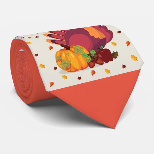 ハッピーサンクスギビングヴィンテージネックタイ ネクタイ (ロール)