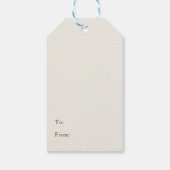 ハッピーサンクスギビング七面鳥ディナーピンク ギフトタグ (裏面)