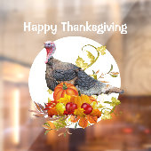 ハッピーサンクスギビング七面鳥ホリディウインドウシッキング ウィンドウサイン (シート2)