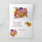 ハッピーサンクスギビング姉サンクスギビング シーズンカード (内部)